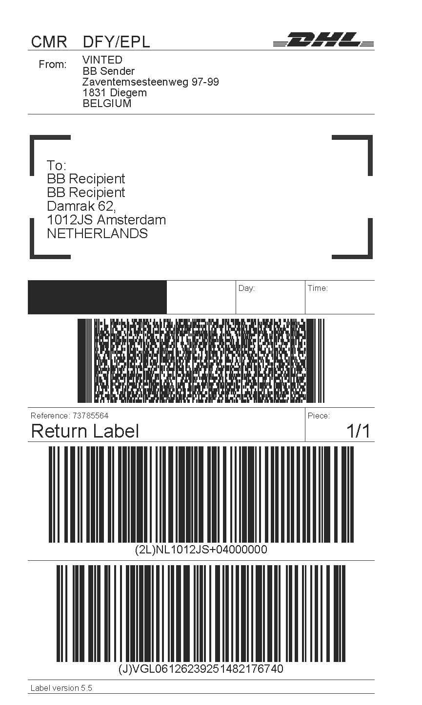 Tell the difference between DHL Express & ecommerce label (previously ...